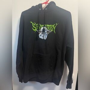 Seventeen Band Black Hoodie 17/17/17 Double Sided Size Large With Angel Cherub